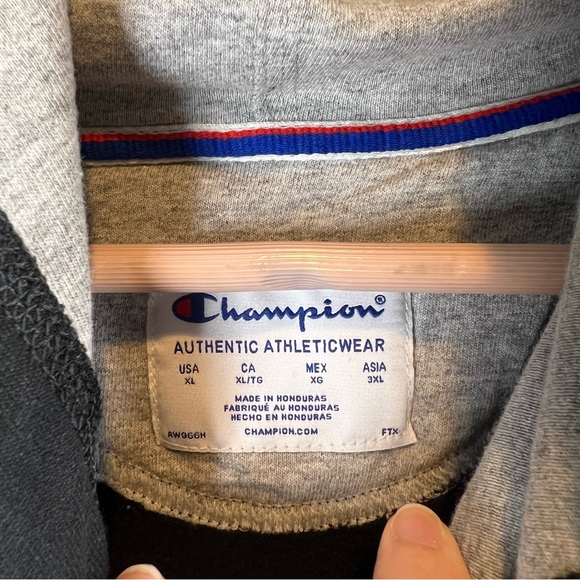 Champion Black Camo Hooded Sweatshirt - Picture 2 of 7